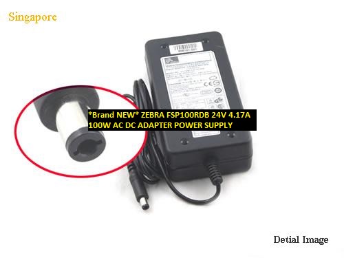 *Brand NEW* ZEBRA 24V 4.17A FSP100RDB POWER SUPPLY 6.5x3.0 mm 100W AC DC ADAPTER - Click Image to Close